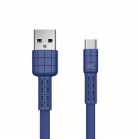 Remax Armor Flaches USB-A-auf-USB-C-Kabel-Ladegerät Schnellladekabel - Blau