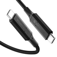 Spigen PowerArc Ladekabel USB-C auf USB-C Kabel 100W PD 2.0 Ladegerät QC 3.0 - Schwarz