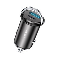 Joyroom Autoladegerät USB-A und USB-C Duo-Port PD-Adapter QC 3.0-Ladegerät - Grau