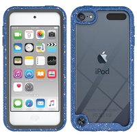 Hybrid Speckles und schützende TPU Speckles Hülle für iPod Touch 5, 6 und 7 - Blau