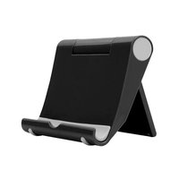 Universeller faltbarer Tablet-Ständer Telefonhalter Smartphone-Ständer Multi-Winkel - Schwarz