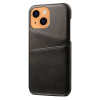 Cardslot Wallet Kunstlederhülle für iPhone 13 - Schwarz