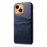 Cardslot Geldbörse Kunstleder Hülle für iPhone 13 - Blau