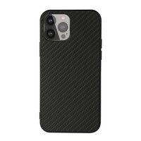 Carbon-TPU-Kohlefaser-Hülle für iPhone 13 Pro Max - Schwarz