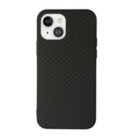 Carbon-TPU-Kohlefaser-Hülle für iPhone 13 - Schwarz