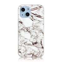 Marble TPU Marble Stone Hülle für iPhone 13 Mini - Weiss