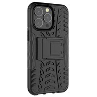 Stossfestes TPU mit robuster Hülle für iPhone 13 Pro - schwarz
