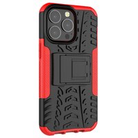 Stossfestes TPU mit stabiler Hülle für iPhone 13 Pro - rot und schwarz