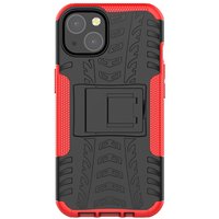 Stossfestes TPU mit stabiler Hülle für iPhone 13 - rot und schwarz