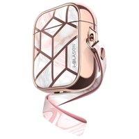 Supcase Cosmo Natursteinkoffer für AirPods 1 und 2 - pink