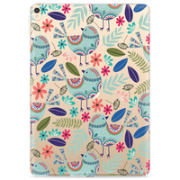 Just in Case Slim TPU Birds and Leaves Cover für iPad 10.2 (2019 2020 2021) - Transparent