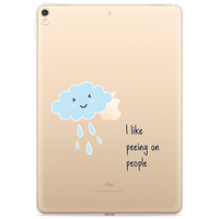 Just in Case Slim TPU a cloud mit Regenhülle für iPad 10.2 (2019 2020 2021) - transparent