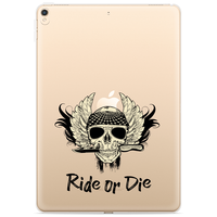 Just in Case Slim TPU Ride or Die' Cover für iPad 10.2 (2019 2020 2021) - transparent