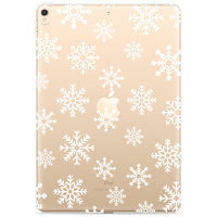 Just in Case Slim TPU Ice Crystal Winter Cover für iPad 10.2 (2019 2020 2021) - Transparent