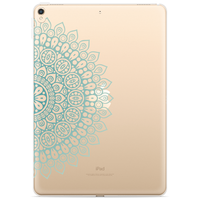 Just in Case Slim TPU und Mandala Cover für iPad 10.2 (2019 2020 2021) - transparent