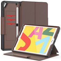 Just in Case Multi Hybrid Book Leatherette Case für iPad 9.7 (2017 2018) & iPad Air 2 - Braun