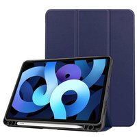 Just in Case Smart Tri-Fold Kunstlederhülle iPad Air 4 10.9 (2020) Stifthalter - Blau