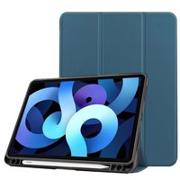 Just in Case Smart Tri-Fold Kunstlederhülle für iPad Air 4 10.9 (2020) Stifthalter - Blau
