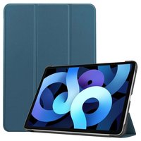 Just in Case Tri-Fold Kunstlederhülle für iPad Air 4 10.9 2020 & iPad Air 5 2022 - Blau & Schwarz