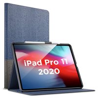 ESR Simplicity Holder Kunstlederhülle für iPad Pro 11 (2018 2020 2021 2022) - Grau und Blau