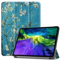 Just in Case Smart Tri-Fold Kunstlederhülle für iPad Pro 11 (2018 2020 2021 2022) - Blau & Schwarz