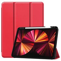 Just in Case Smart Tri-Fold Kunstlederhülle für iPad Pro 11 (2018 2020 2021) - Rot