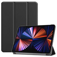 Just in Case Smart Tri-Fold Kunstlederhülle für iPad Pro 12.9 (2021 2022) - Schwarz