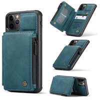 Caseme Back Cover Wallet Kunstlederhülle für iPhone 11 Pro - Blau