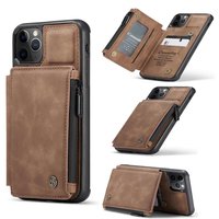 Caseme Back Cover Wallet Kunstlederhülle iPhone 11 Pro - Braun