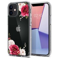 Spigen Cyrill Cecile TPU mit Air Cushion Floral Hülle für iPhone 12 mini - Rot