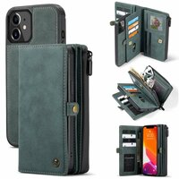Caseme Luxe XL Wallet Spaltlederhülle für iPhone 13 mini - blau