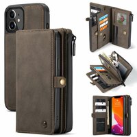 Caseme Luxe XL Wallet Spaltlederhülle für iPhone 13 mini - braun