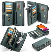 Caseme Luxe XL Wallet Split Ledertasche für iPhone 13 Pro Max - Blau