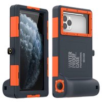 Shellbox Wasserdichtes Gehäuse Tauchen Universal Unterwasser Hülle - Orange Schwarz