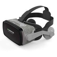 VR SHINECON IMAX Virtual Reality Brille mit Kopfhörer für 4,7-6 Zoll - Grau