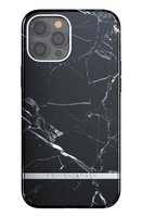 Richmond & Finch Black Marble Solid Marble Hülle für iPhone 12 Pro Max - Schwarz