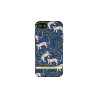 Richmond & Finch Blue Leopard Solid Leopard Hülle für iPhone 6 6s 7 8 und SE 2020 - Blau