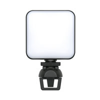 Xqisit Laptop Lampe Clip Kamera LED Licht USB-C Einstellbar - Schwarz