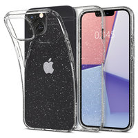 Spigen Liquid Crystal Glitter TPU Air Cushion Hülle für iPhone 13 mini - Transparent