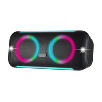 Xqisit Partylautsprecher Bluetooth Partylichter Kompaktbox 26 W - Schwarz