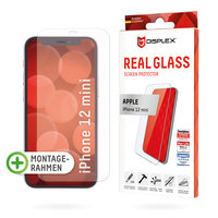 Displex Real Glass + Frame Displayschutzfolie für iPhone 12 mini - transparent