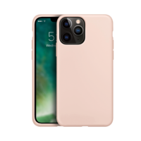 Xqisit Silikonhülle Anti Bac PC und Silikonhülle für iPhone 13 Pro - Pink
