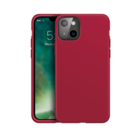 Xqisit Silikonhülle Anti Bac PC und Silikonhülle für iPhone 13 - rot