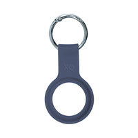 Xqisit Silikon Schlüsselanhänger Silikonhülle für Apple AirTag - Blau