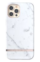 Richmond & Finch White Marble Marble Hülle für iPhone 12 Pro Max - Weiss
