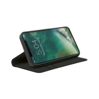 Xqisit Eco Wallet Selection Anti Bac Biologisch abbaubare Hülle für iPhone 12 Mini - Schwarz