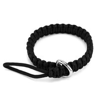 Strapazierfähiges Nylon-Seil-Handschlaufe Anti-Lost für Telefon / Kamera / AirPods - Schwarz