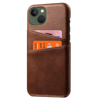 Duo Cardslot Wallet Kunstlederhülle für iPhone 12 mini - braun