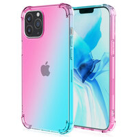 TPU-Hülle mit Farbverlauf für iPhone 14 Pro - Pink und Grün