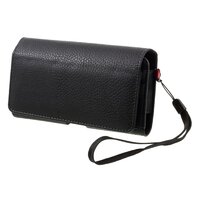 Universal-Etui für 2 Handys, Geld und Karten mit Gürtelclip-Halter - Schwarz